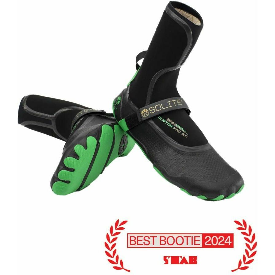 2025 Solite Custom Pro 2.0 3mm Neoprenstøvler 21001 - Grøn / Black
